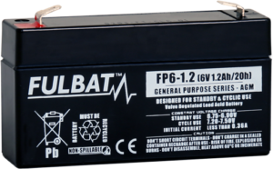 Fulbat_FP6-1.2_GeneralPurpose_AGM_medical battery_alarm battery