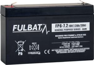 Fulbat_FP6-7.2_GeneralPurpose_AGM_alarm_security_medical_UPS