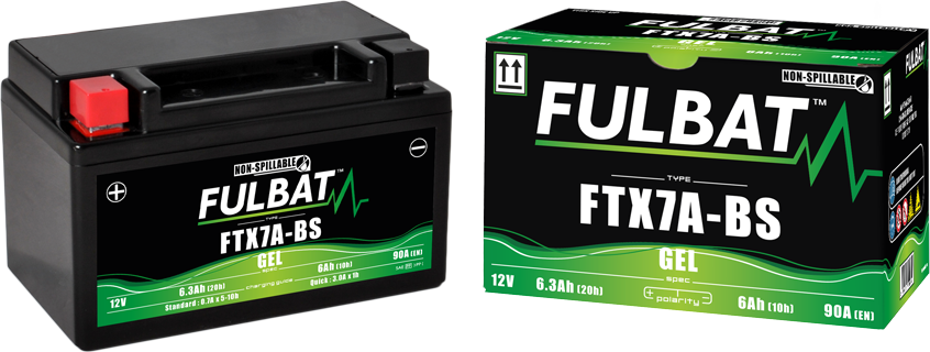 Batterie Fulbat FTX7A-BS gel 12V 6Ah - Pièces Electrique sur La
